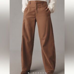 Pilcro Anthropologie Women’s Vintage Bow Full-Length Barrel Pant 32